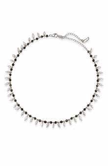 Freshwater Pearl and Pyrite Necklace