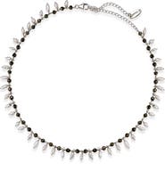 SAMUEL B. Freshwater Pearl and Pyrite Necklace