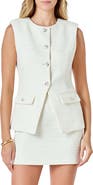 Endless Rose Jewel Button Tweed Vest