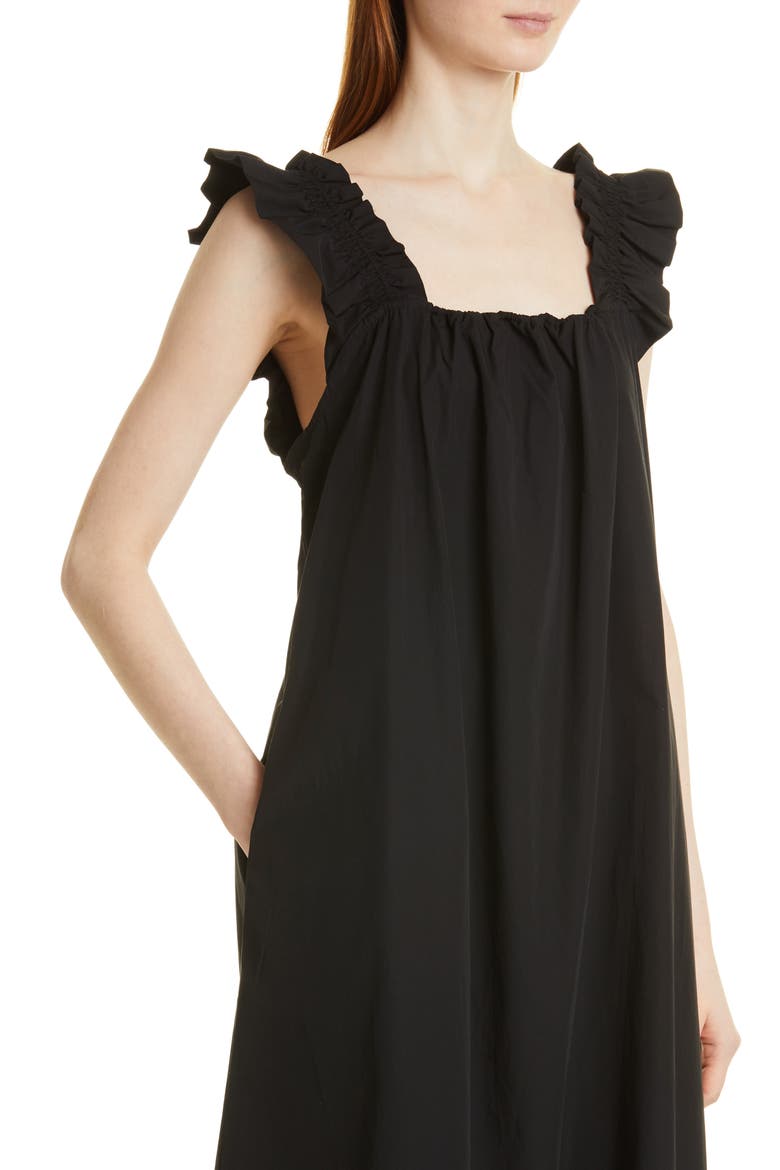 Gill Organic Cotton Dress, Alternate, color, BLACK