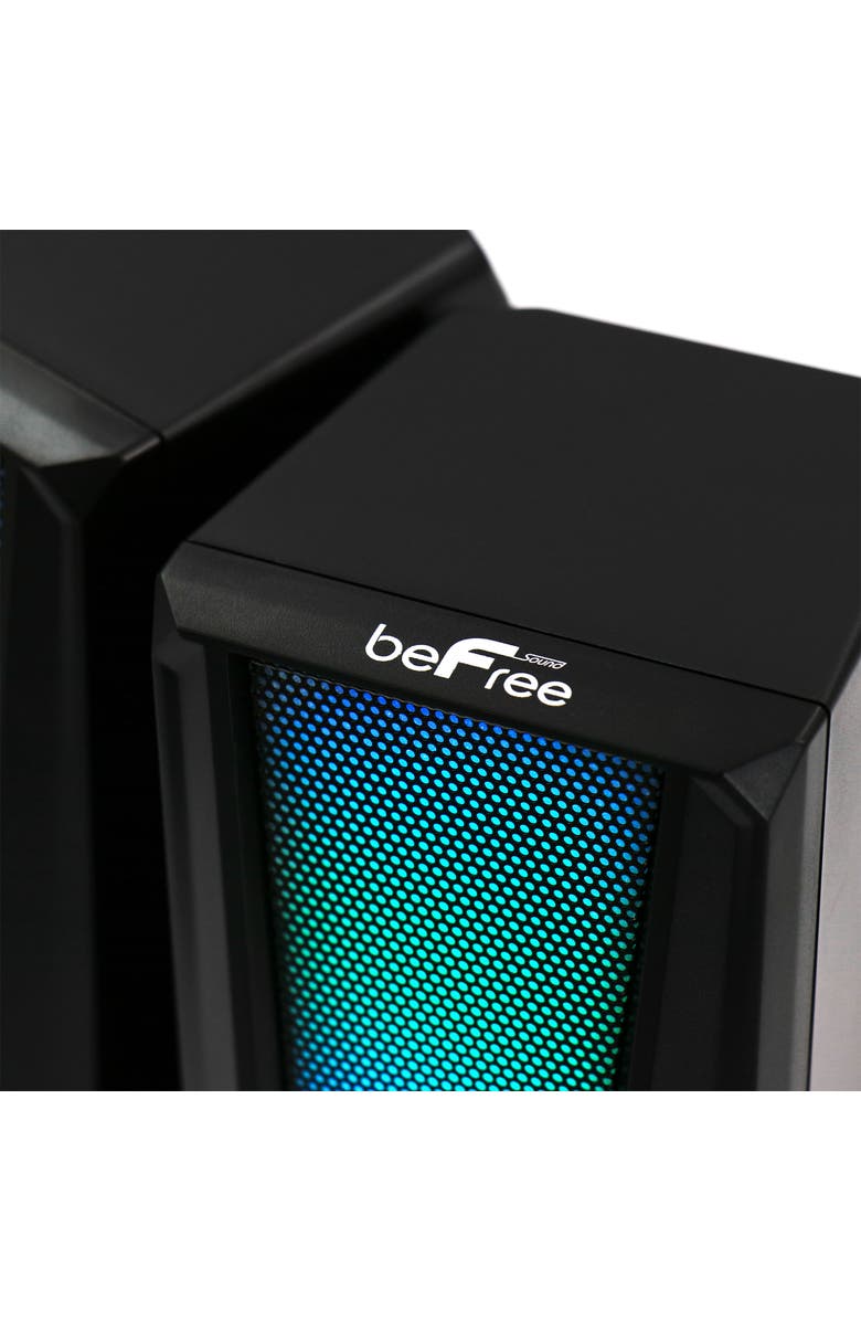Befree Sound Color LED Dual Gaming Speakers, Alternate, color, Black