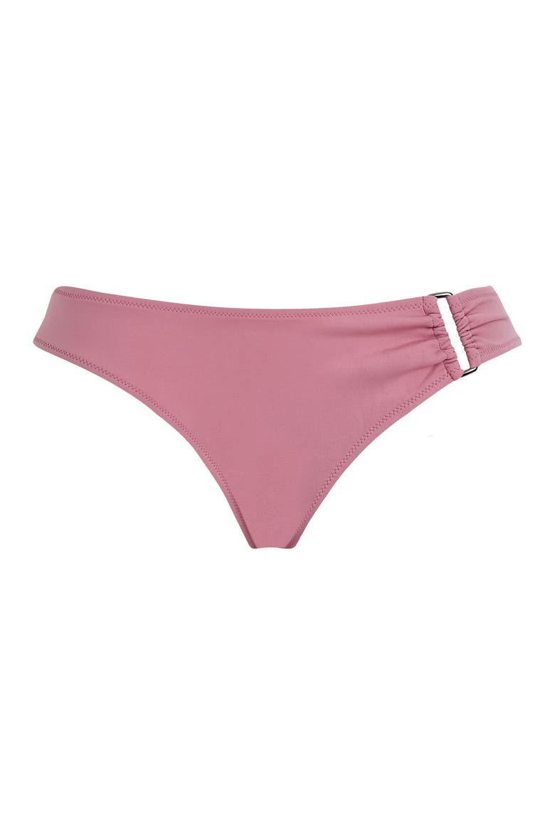 Women Mid Rise Bikini Bottom Solid, Main, color, boudoir