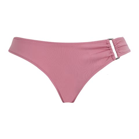 Women Mid Rise Bikini Bottom Solid