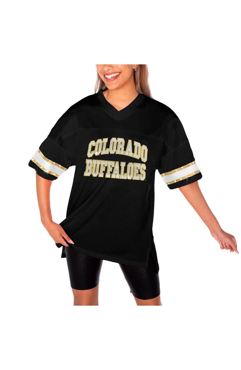 GAMEDAY COUTURE Women's Gameday Couture Black Colorado Buffaloes Until Kickoff Rhinestone Fashion T-Shirt, Alternate, color, 