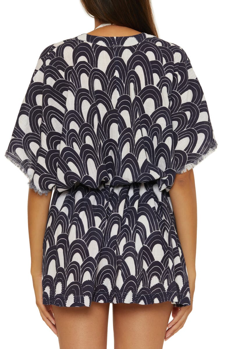 Trina Turk Arches Cotton Cover-Up Tunic, Alternate, color, 