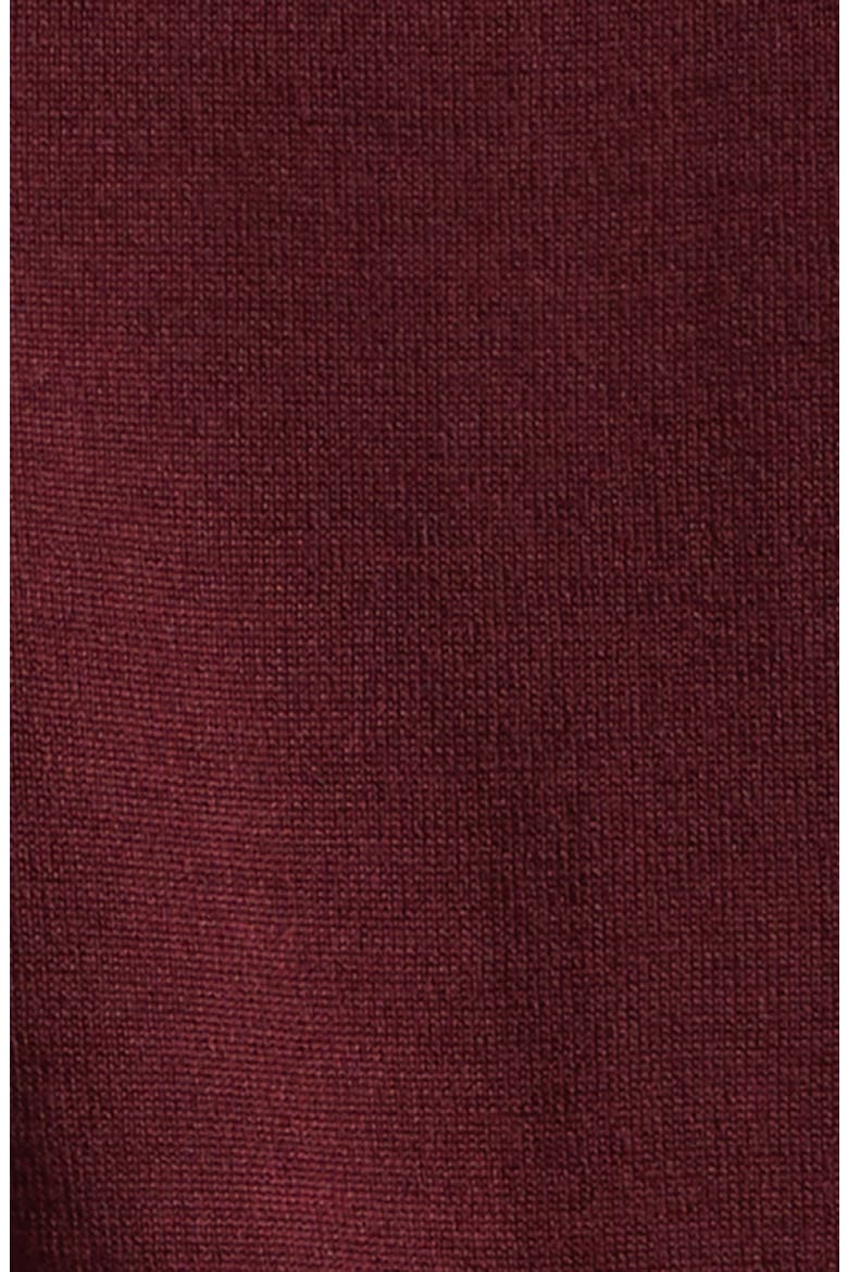 VLOGO Virgin Wool Polo Sweater, Alternate, color, WINE