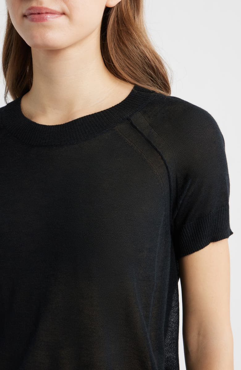 CITY BLUES Short Sleeve Knit Shirt, Alternate, color, Black