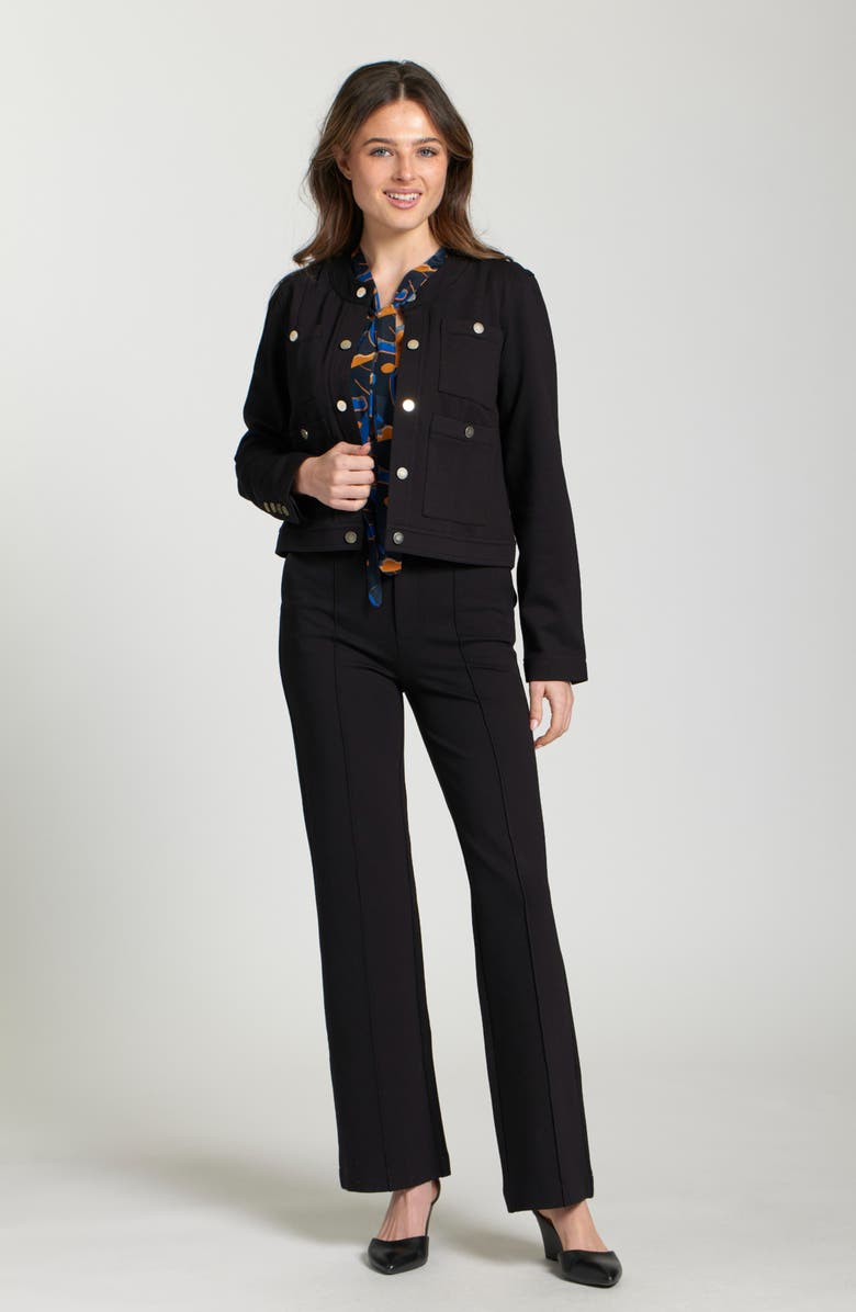 APNY Ponte Jacket, Alternate, color, Black