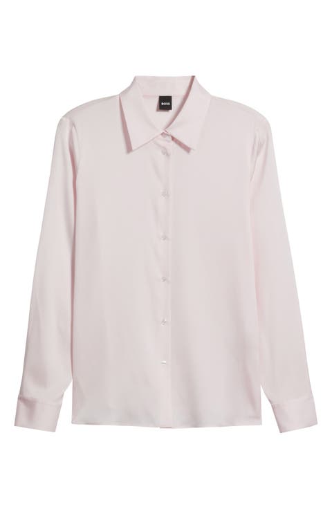 Bonya Stretch Silk Button-Up Shirt