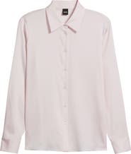 BOSS Bonya Stretch Silk Button-Up Shirt