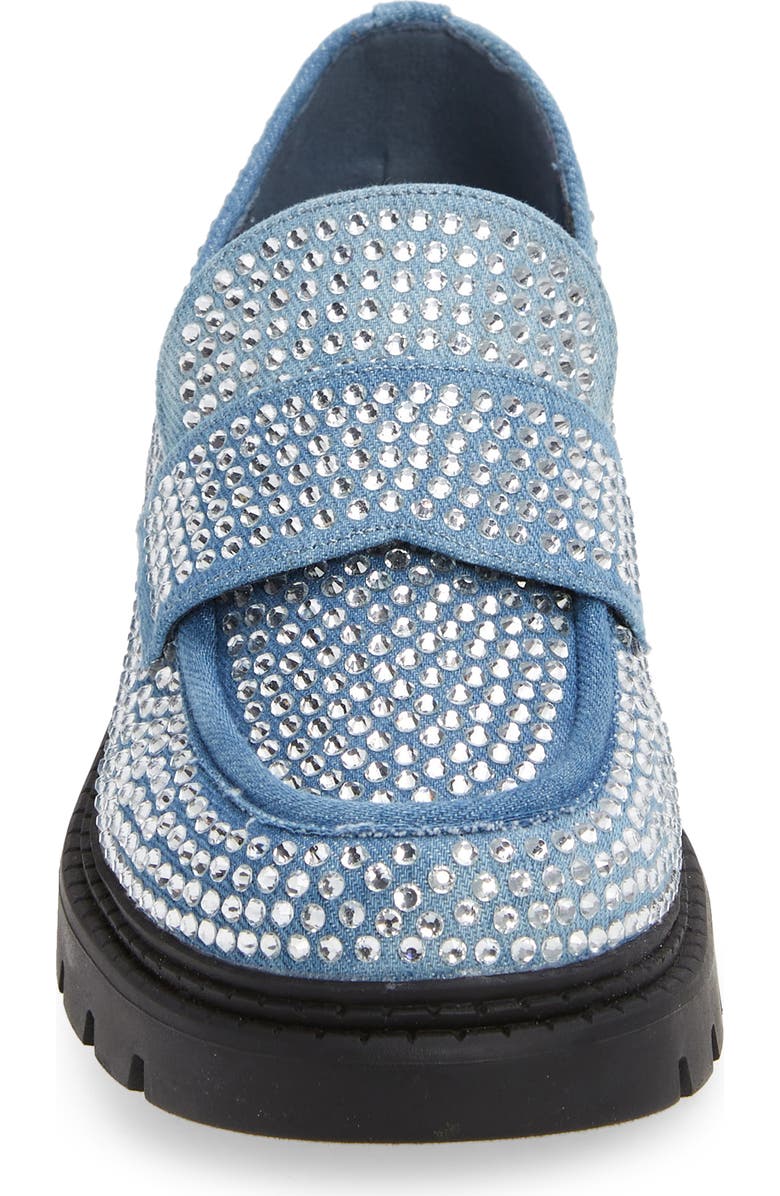 AZALEA WANG Thumper Denim Loafer, Alternate, color,