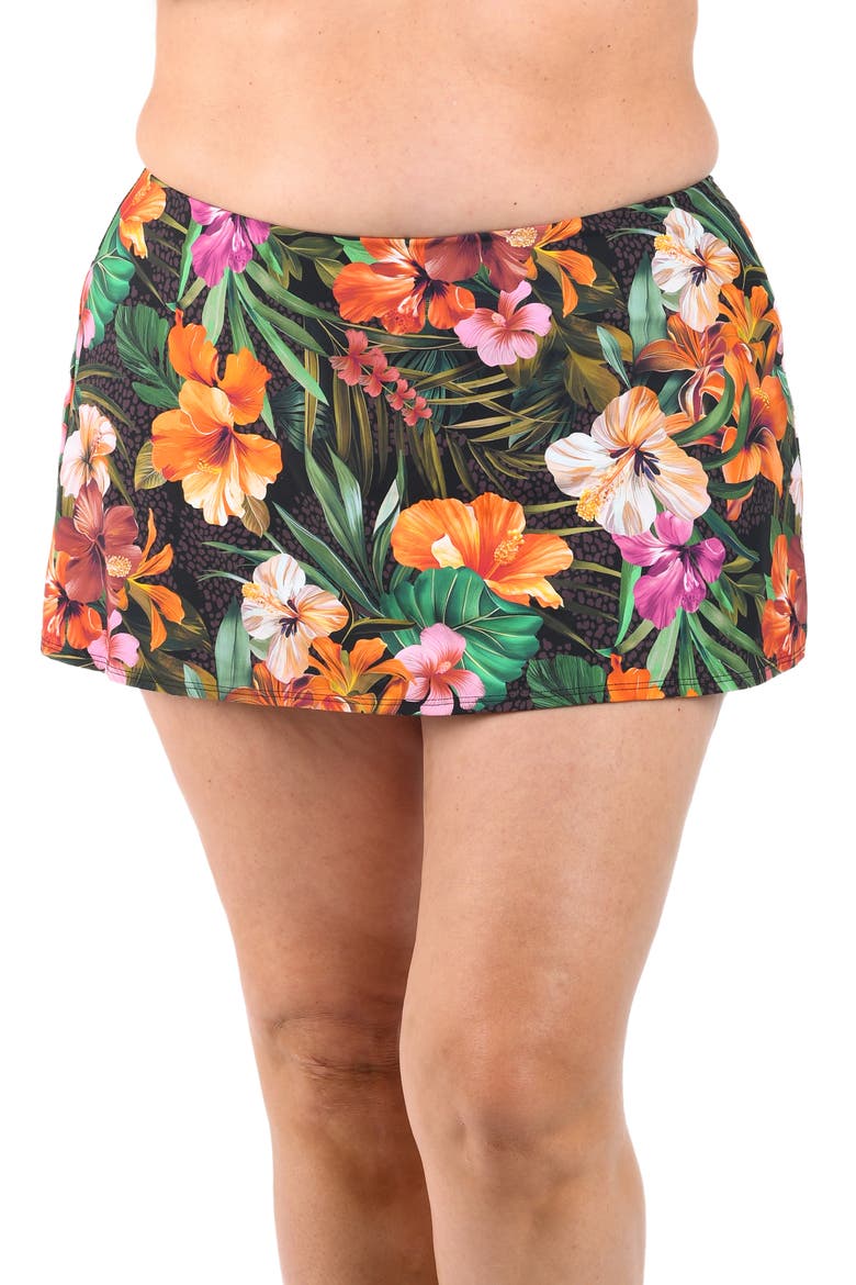 Tropical Hideaway Skirted Swim Bottoms, Alternate, color, FLORAL MULTI