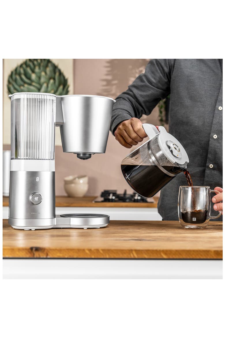 Enfinigy 12-Cup Drip Coffee Maker, Alternate, color, SILVER