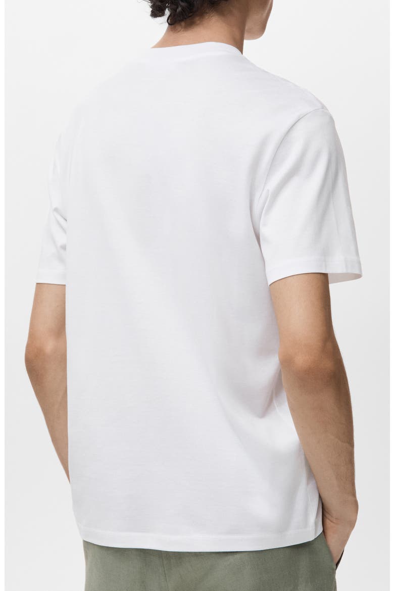 Slim Fit Cotton T-Shirt, Alternate, color, WHITE