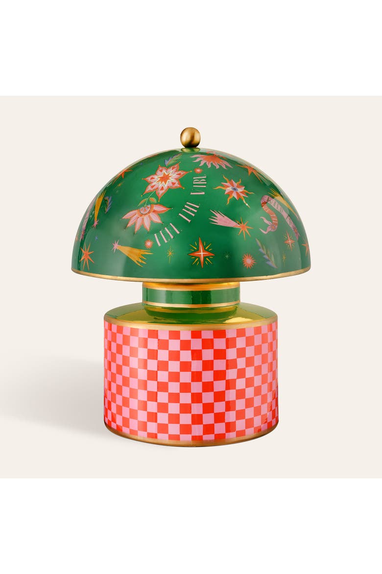 Tanbu Porcelain Stool 11" x 11" x 13" Artisan Lighting, Alternate, color, Green