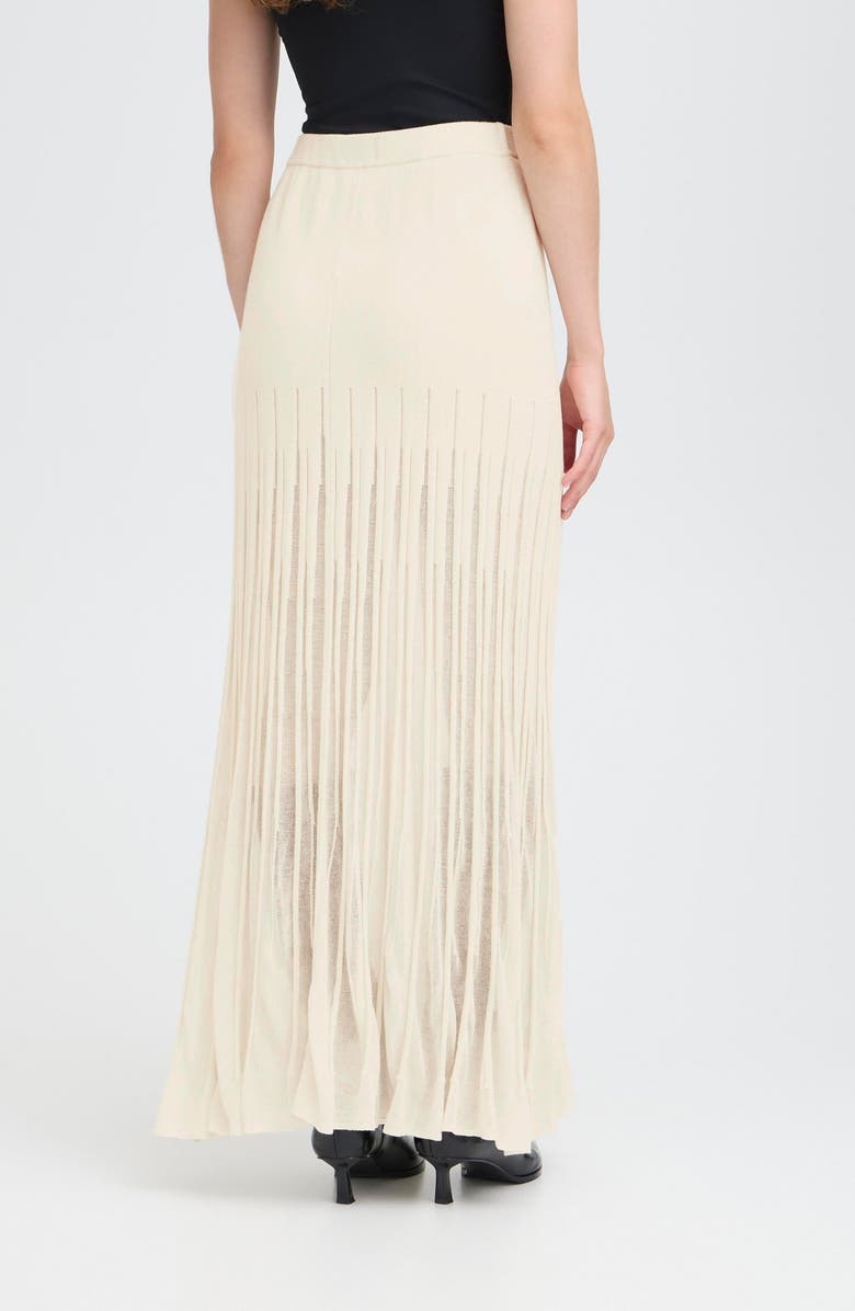 ICHI Ihboston SK2 Knit Maxi Skirt, Alternate, color, Birch