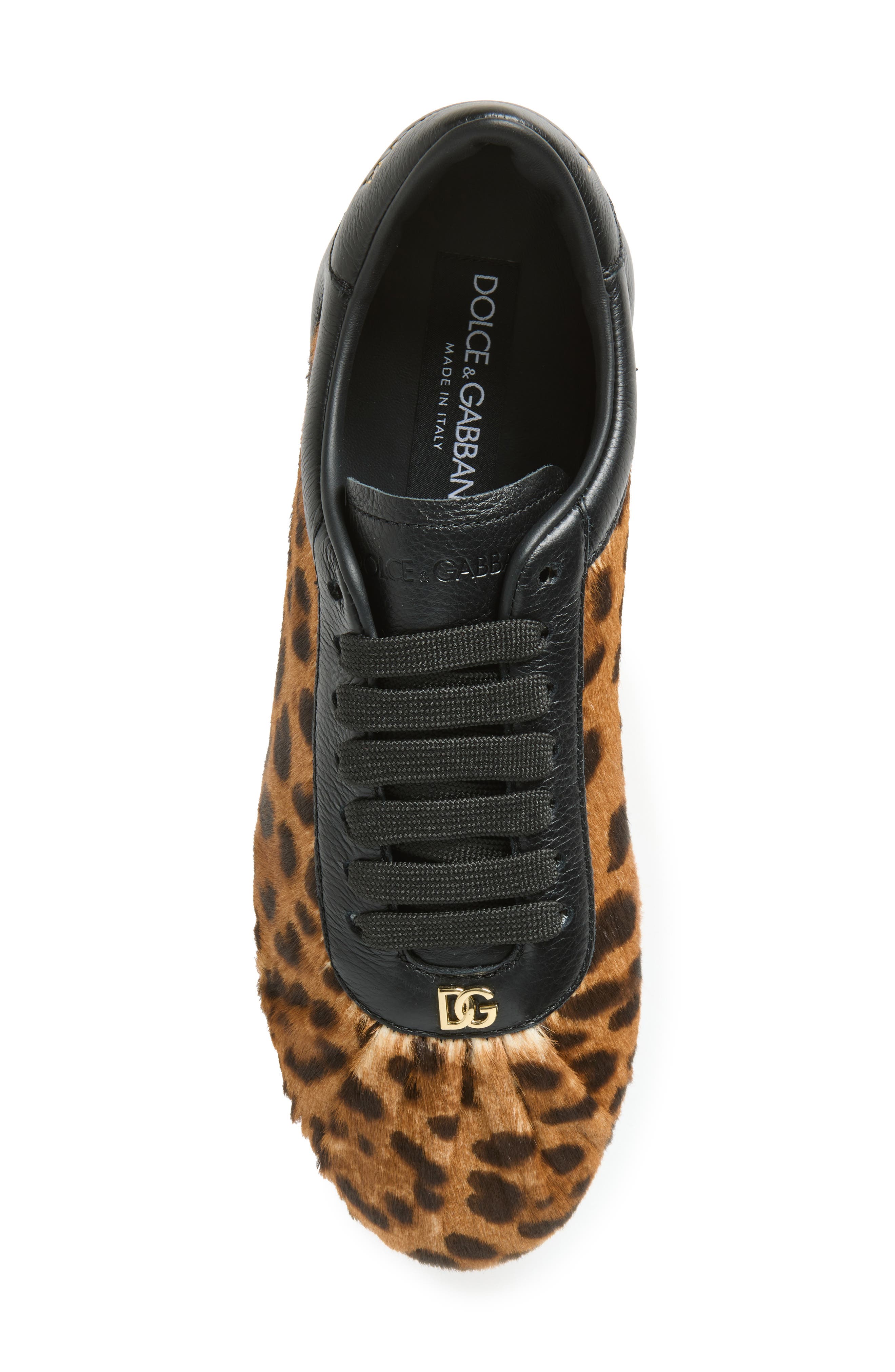Soft Leather Ballet Sneaker, Alternate, color, HK5JF LEO F.NATURALE