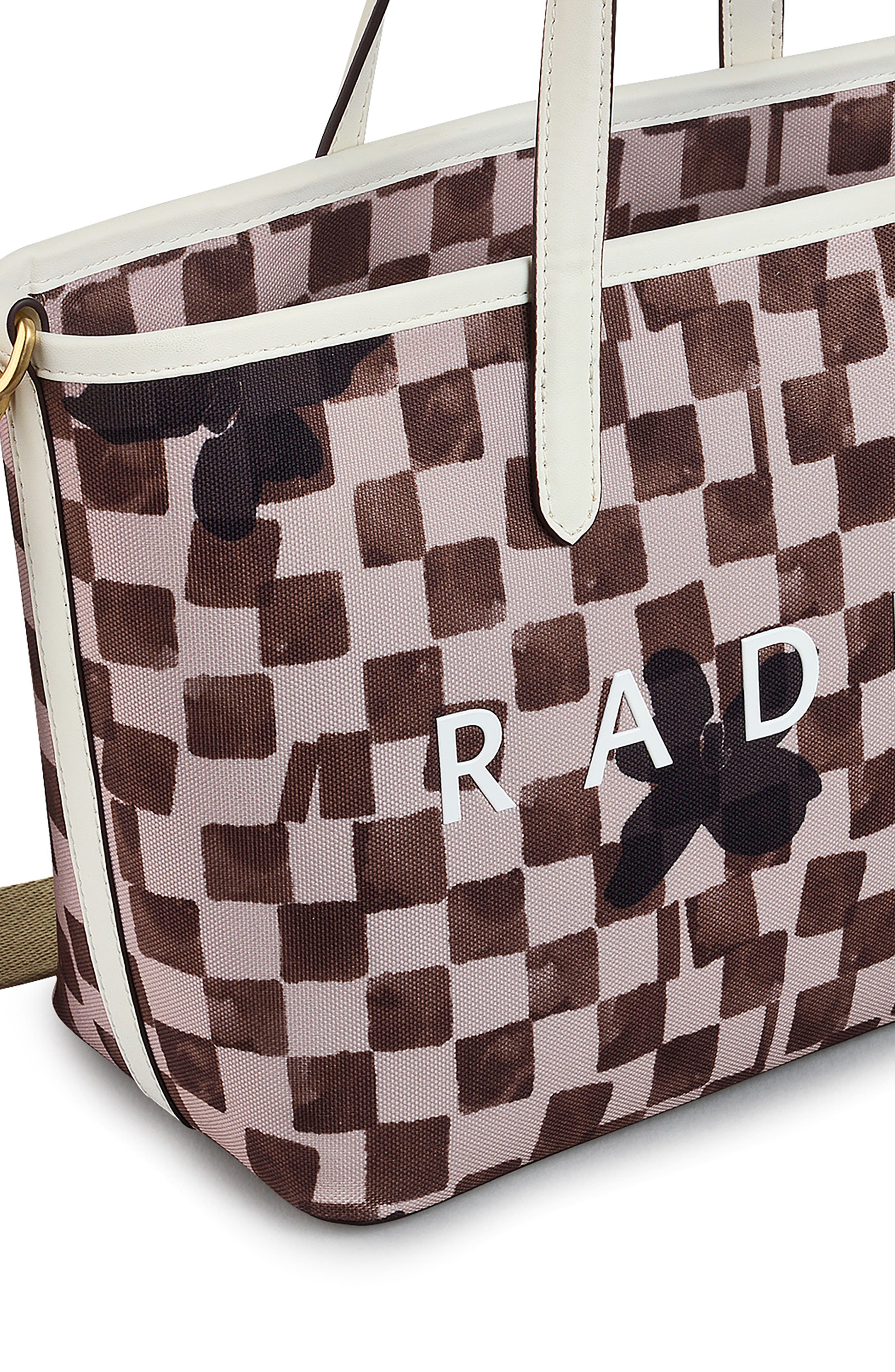 Radley Southwell Gardens - Check Medium Open Top Satchel Bag, Alternate, color, Stone