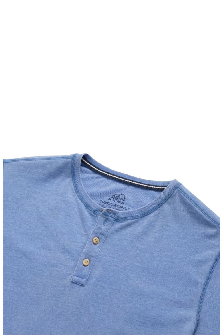 Sean Burnout Henley, Alternate, color, Wedgewood Blue