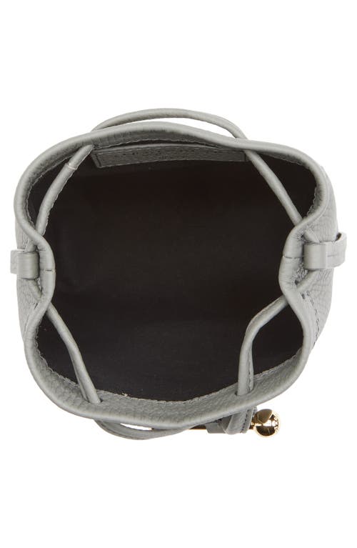 Strathberry Large Osette Leather Bucket Bag In Gray