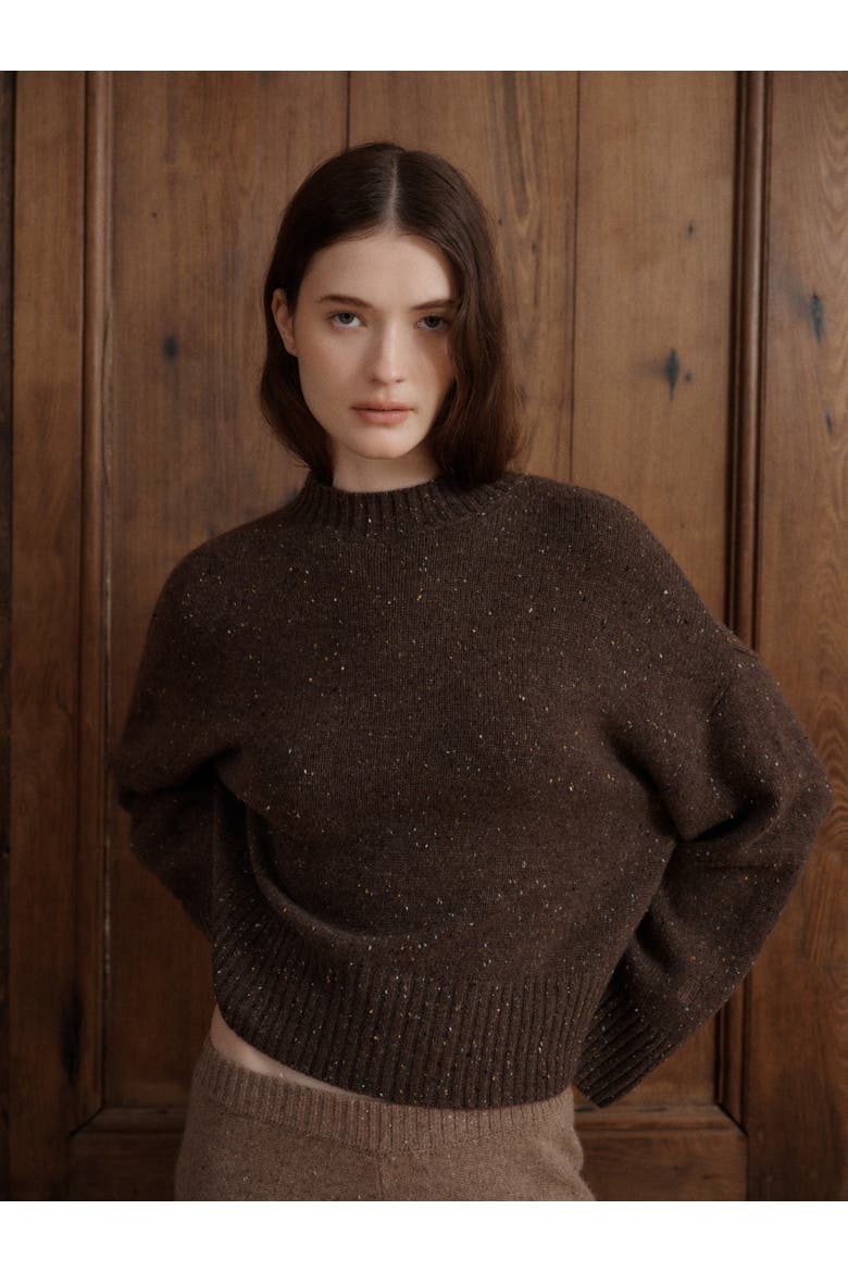 Bettina Cashmere Sweater, Alternate, color, Oak