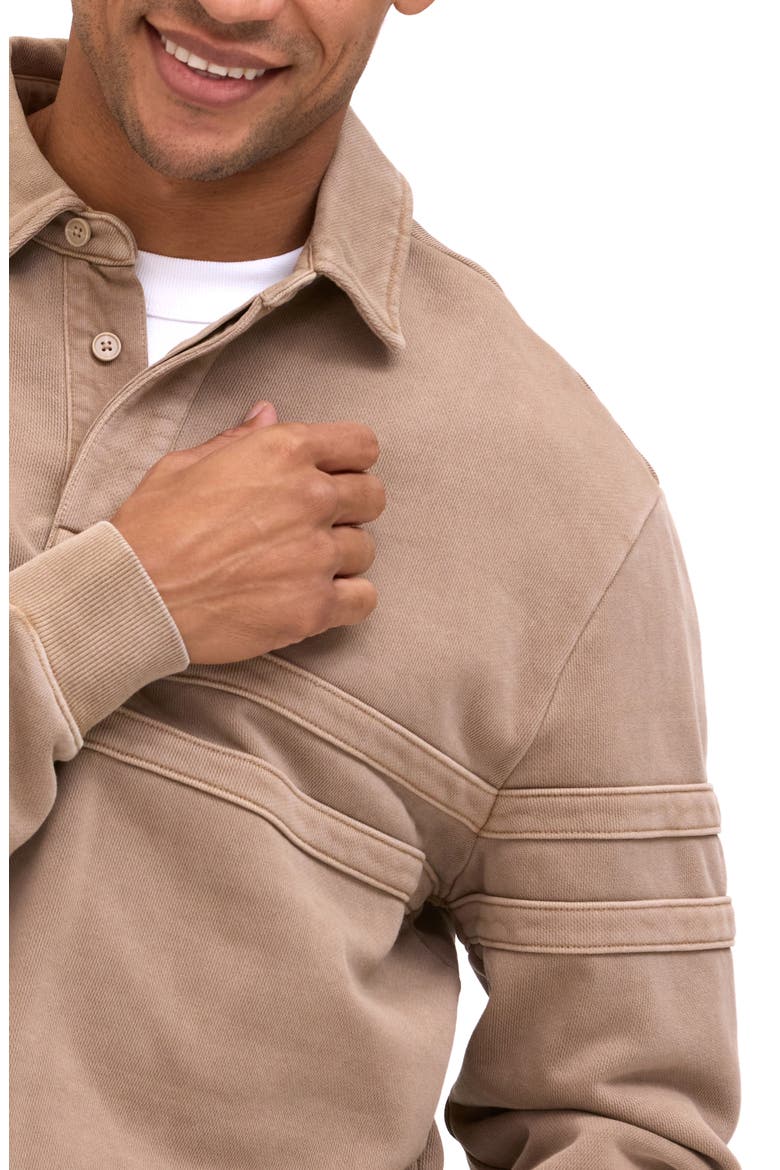 Owen Mineral Washed Rugby Sweatshirt, Alternate, color, CHAI