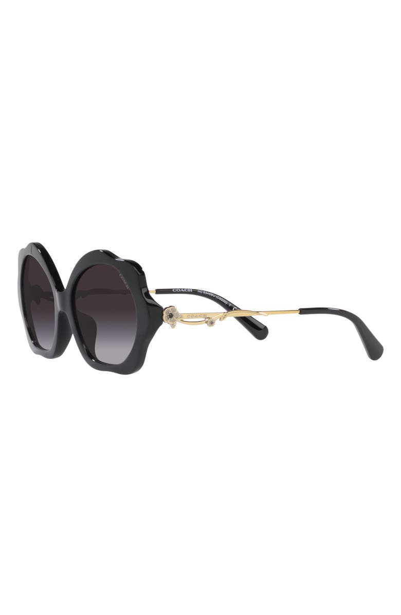 COACH 55mm Irregular Sunglasses, Alternate, color, 