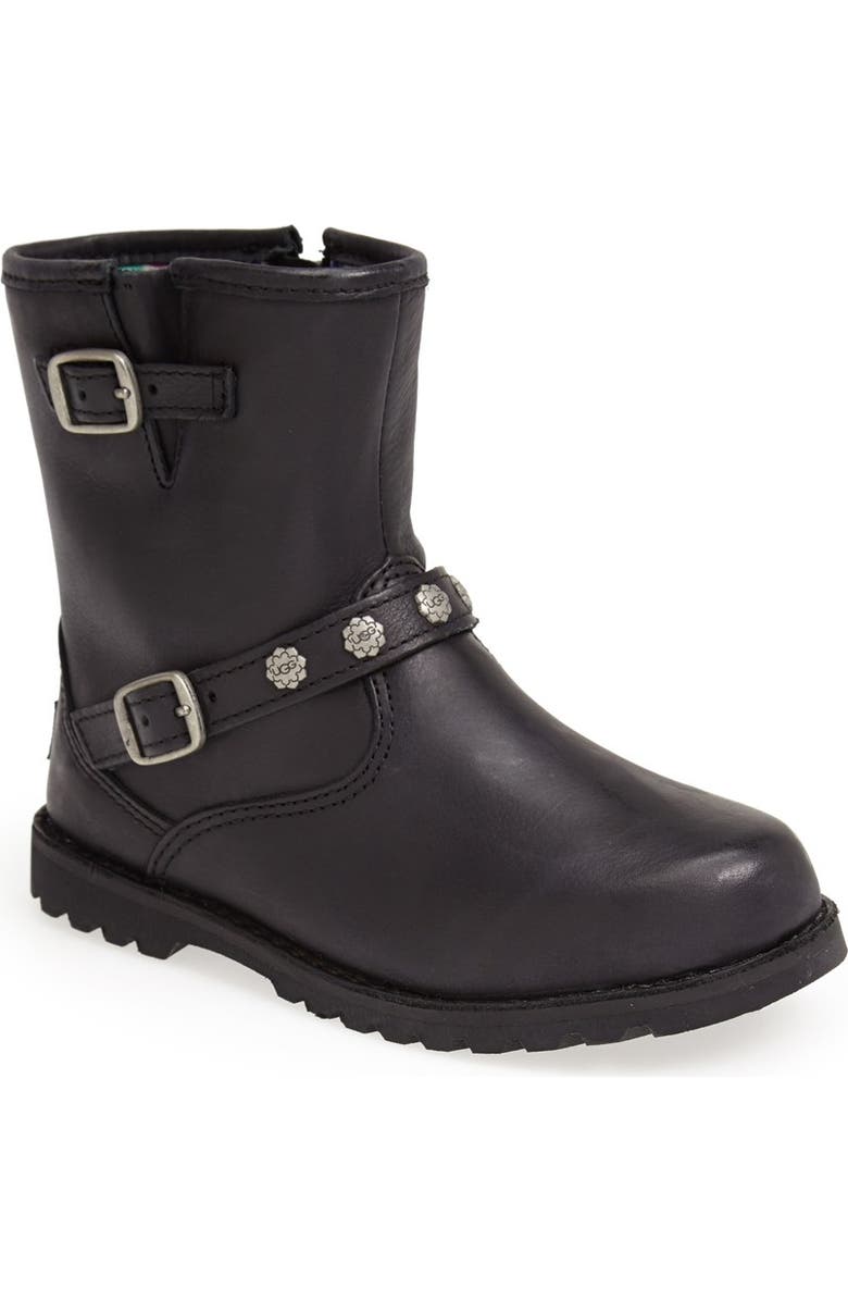 UGG<sup>®</sup> Australia 'Hannah' Moto Boot, Main, color,