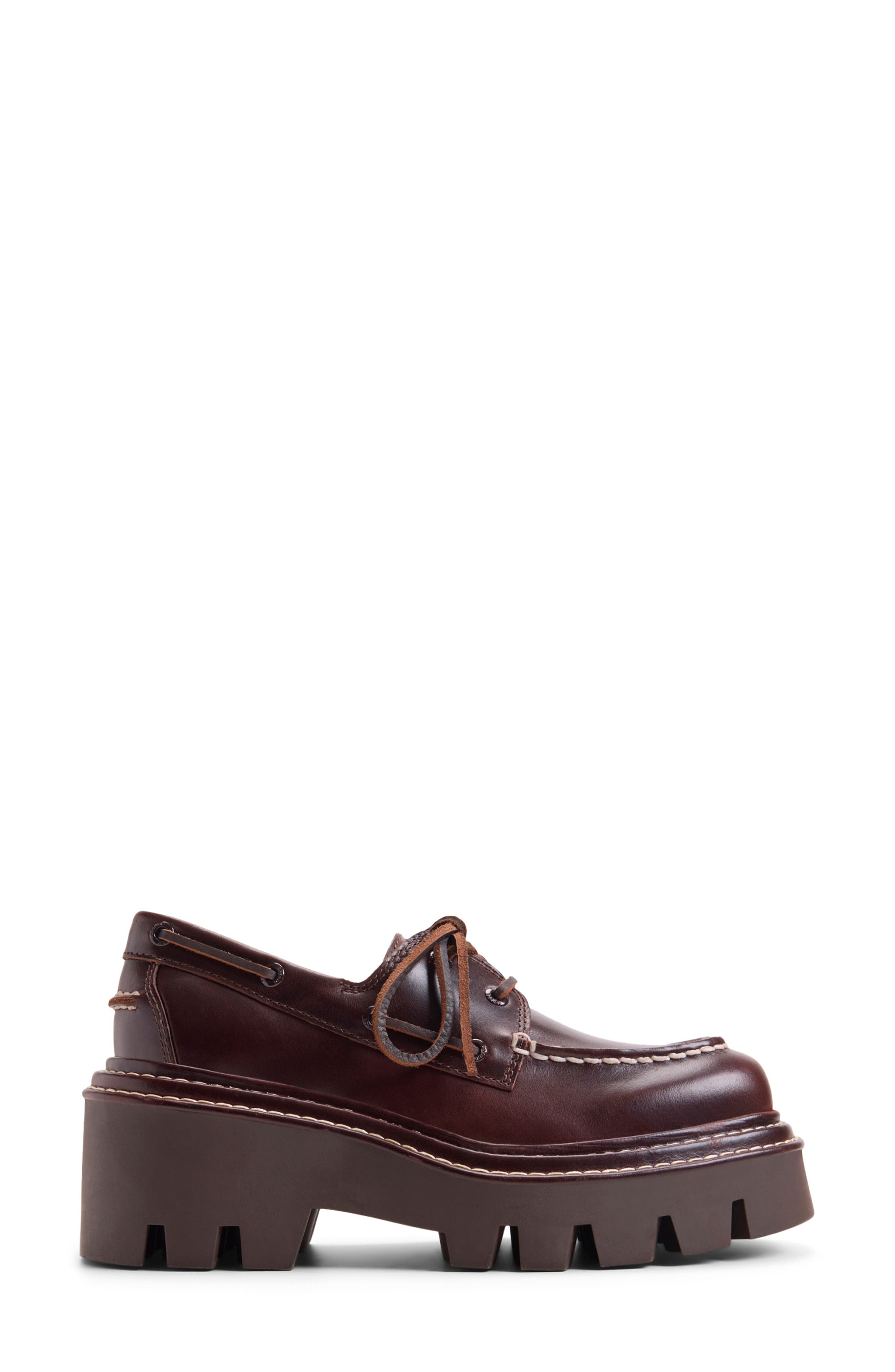 x MONSE Authentic Original 2-Eye Lug Boat Shoe, Alternate, color, AMARETTO