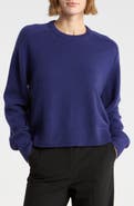 Theory Cashmere Crewneck Crop Sweater