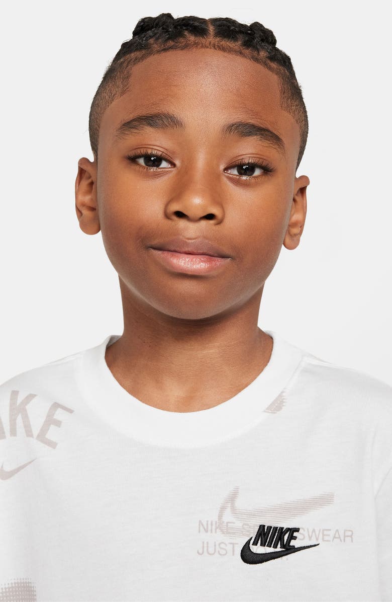 Nike Kids' Sportswear Club Cotton Graphic T-Shirt, Alternate, color, White