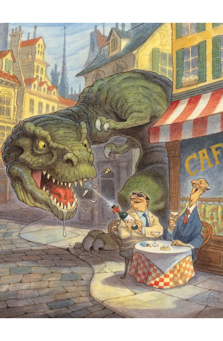 NEW YORK PUZZLE COMPANY Jurassic Paris 1000 Piece Puzzle, Alternate, color, NO COLOR