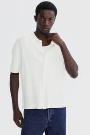 H&M Regular Fit Rib-knit Shirt