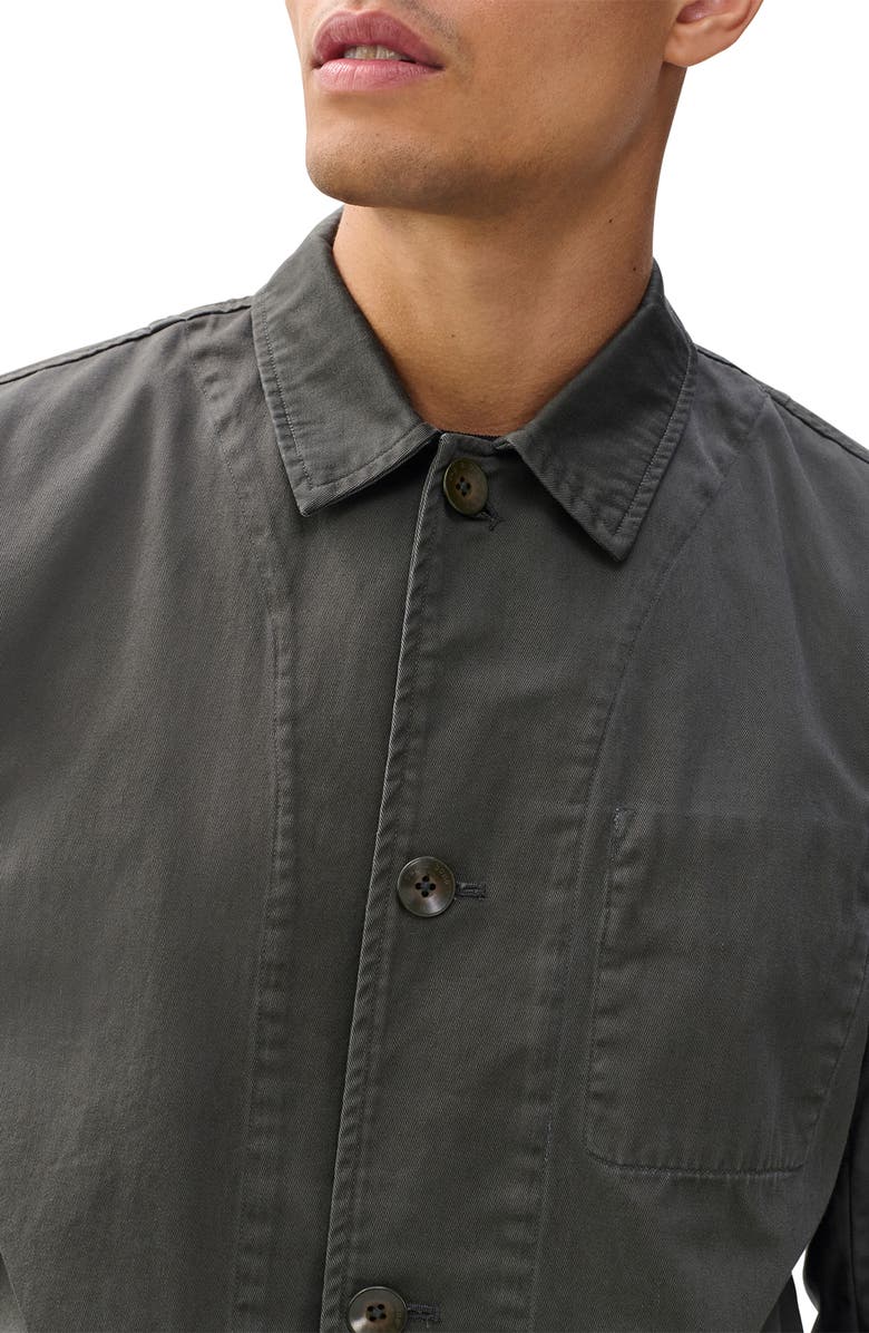 rag & bone Evan Twill Chore Jacket, Alternate, color, Darkshadow