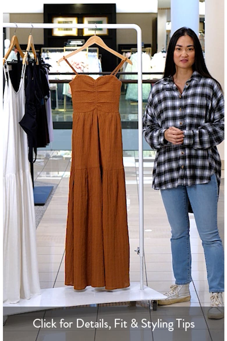 Mallorca Smocked Cover-Up Maxi Dress video