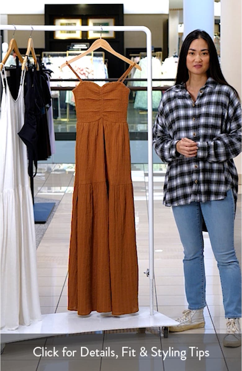 Mallorca Smocked Cover-Up Maxi Dress, sales video thumbnail