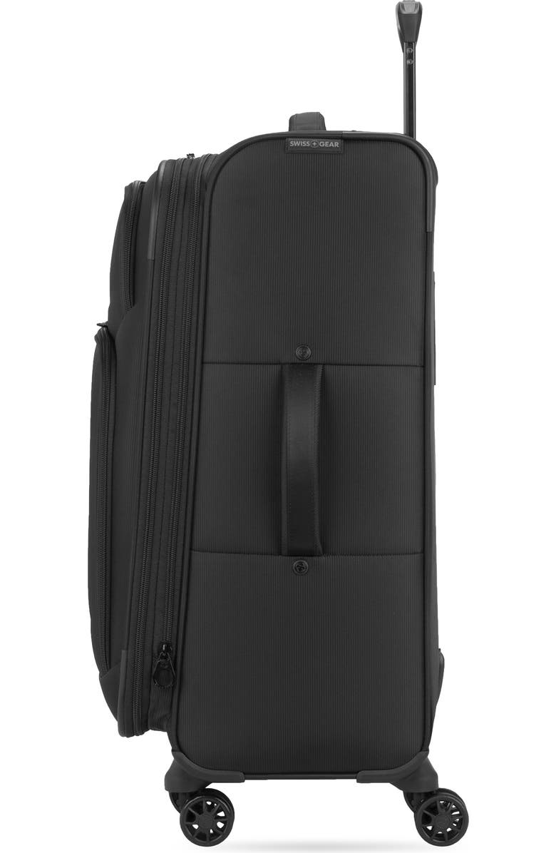 SWISSGEAR 24-Inch Softside Spinner Luggage, Alternate, color, Black