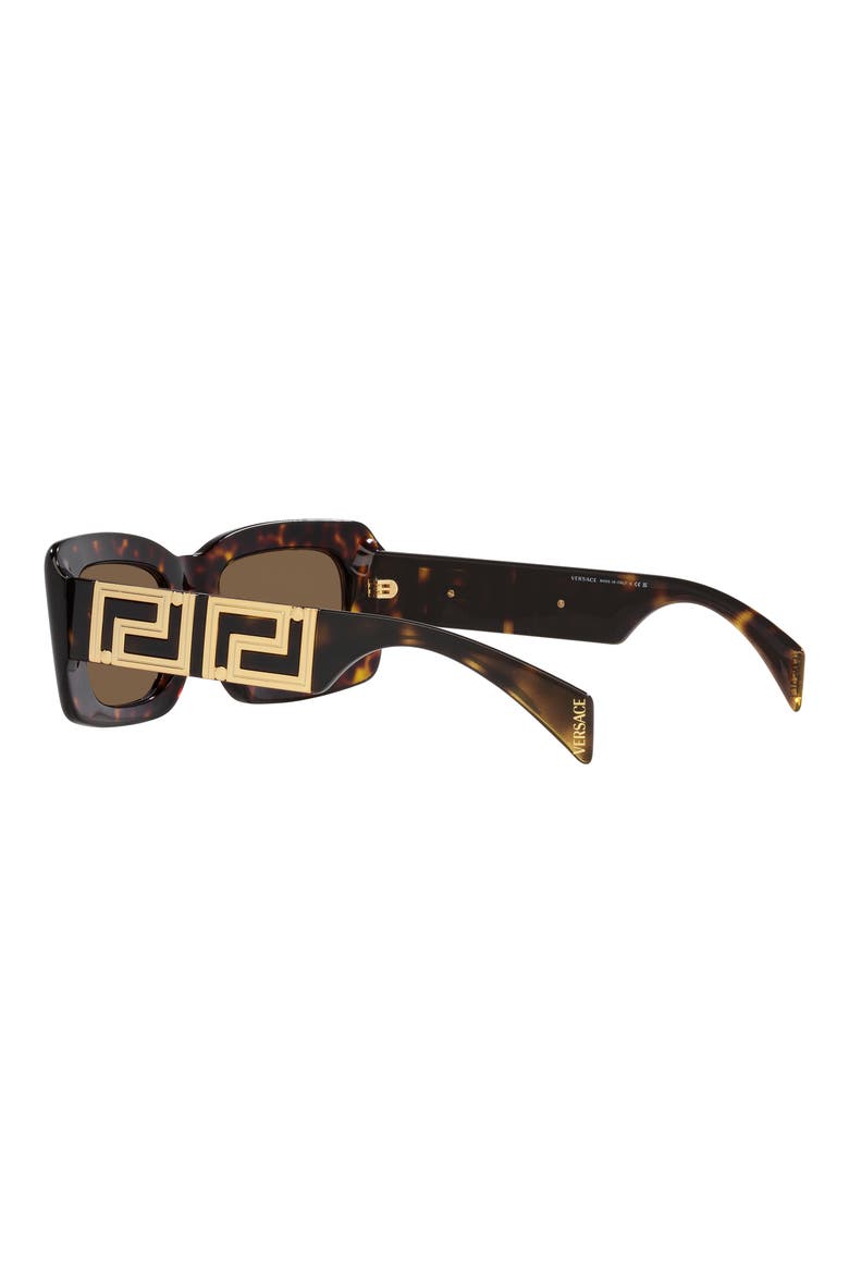 54mm Rectangular Sunglasses, Alternate, color, HAVANA