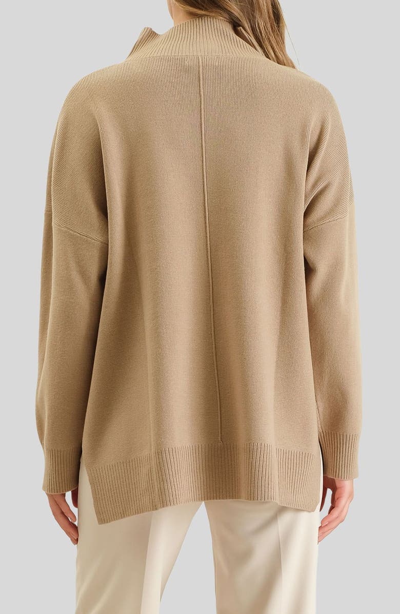 Blu Pepper High Neck Sweater, Alternate, color, Mocha