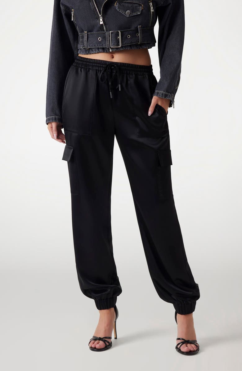 GUESS Marzia Cargo Joggers, Main, color, Jblack-Black