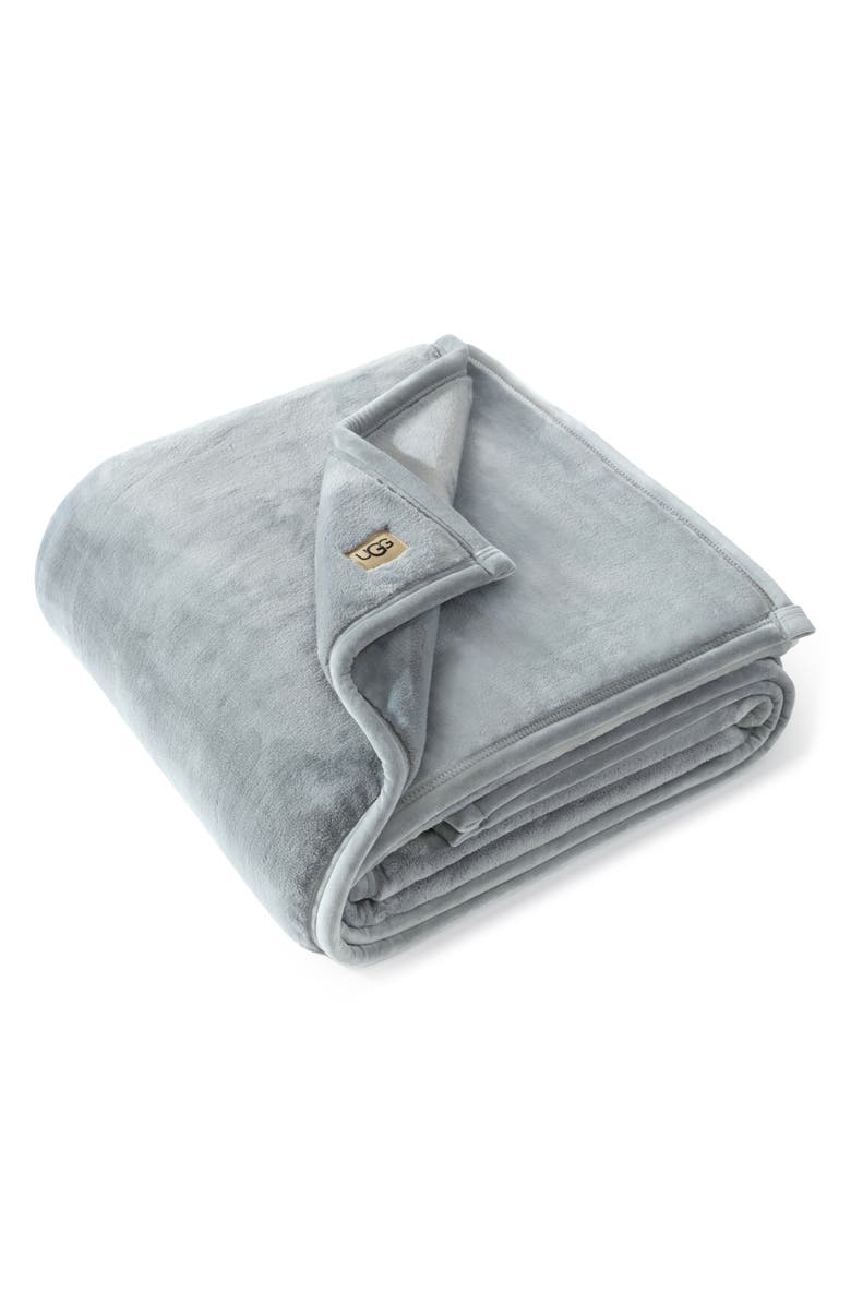UGG<sup>®</sup> Coco Throw Blanket, Main, color, Seal Gray