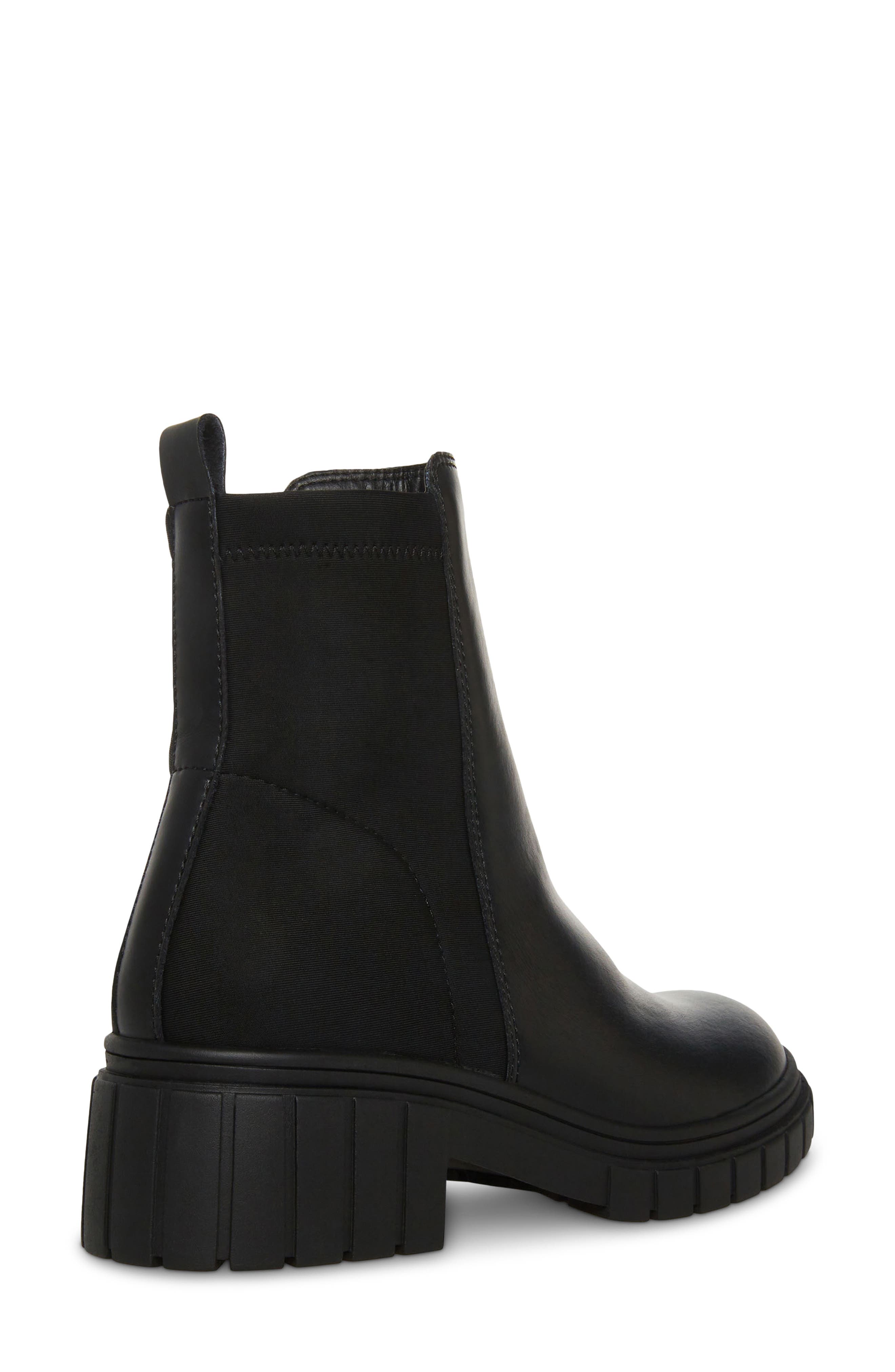 Prestly Waterproof Leather Bootie, Alternate, color, BLACK LEAT