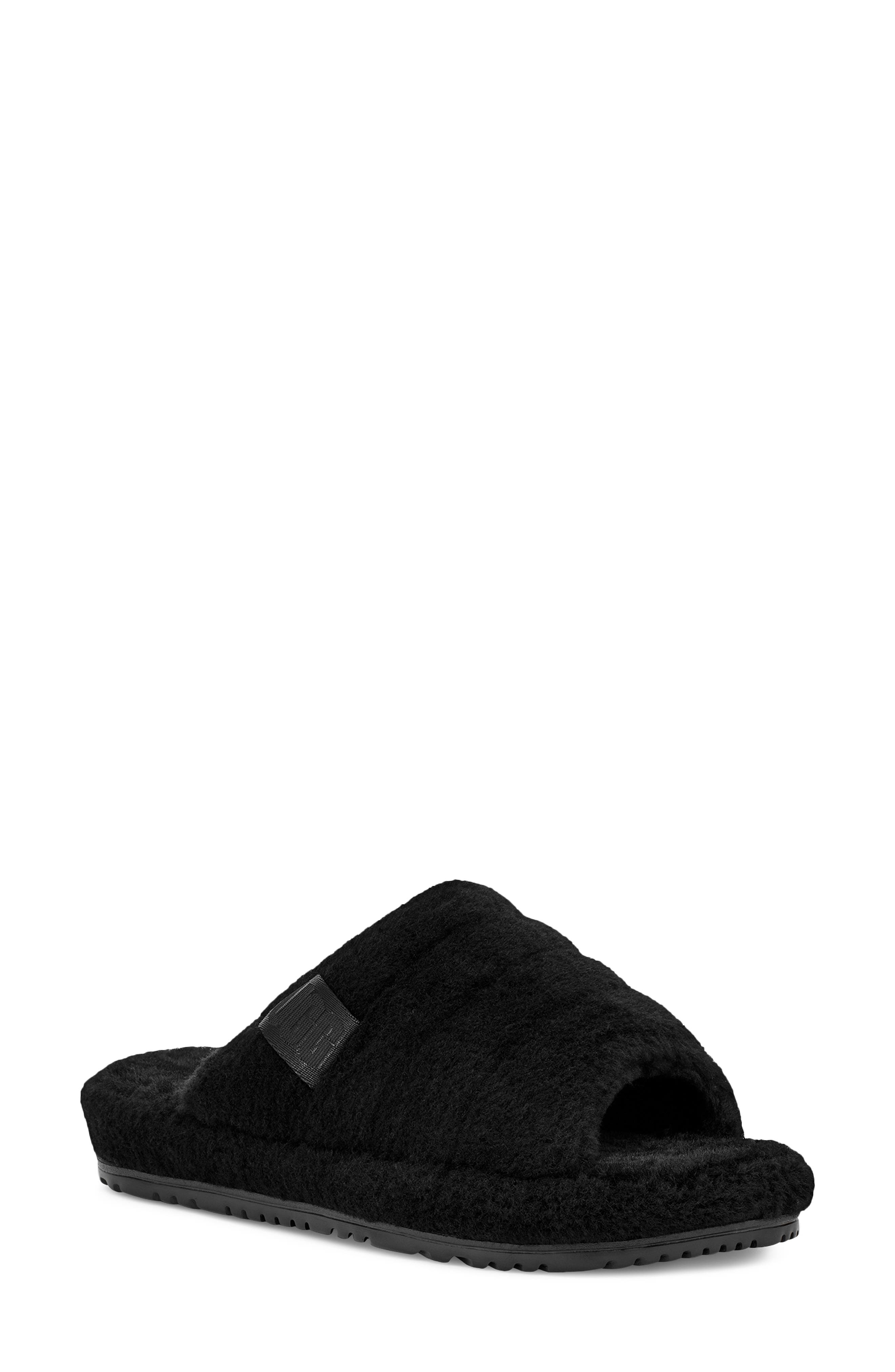 Fluff You Slipper, Main, color, BLACK