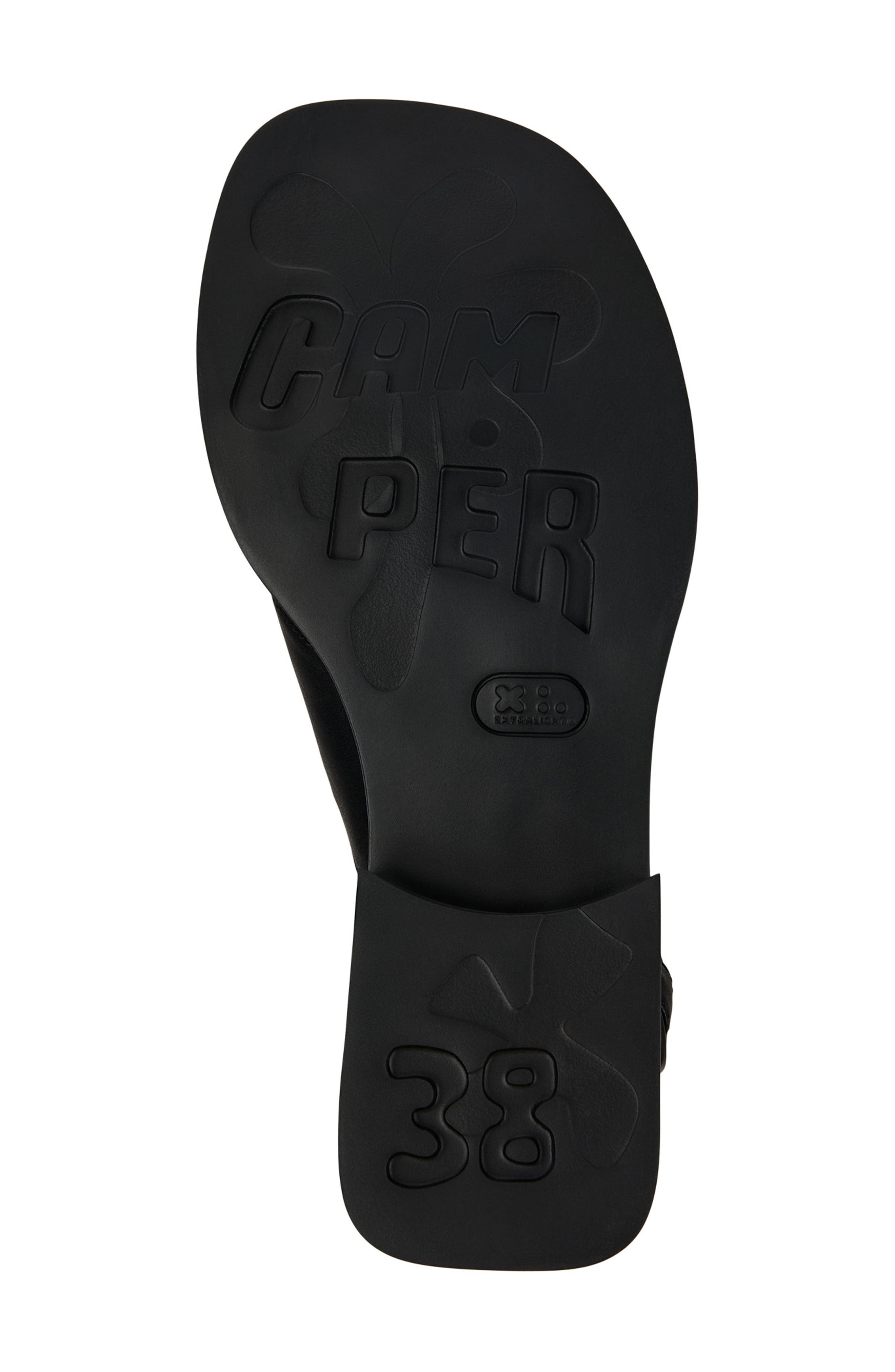 Camper Dana Slingback Sandal, Alternate, color, Black