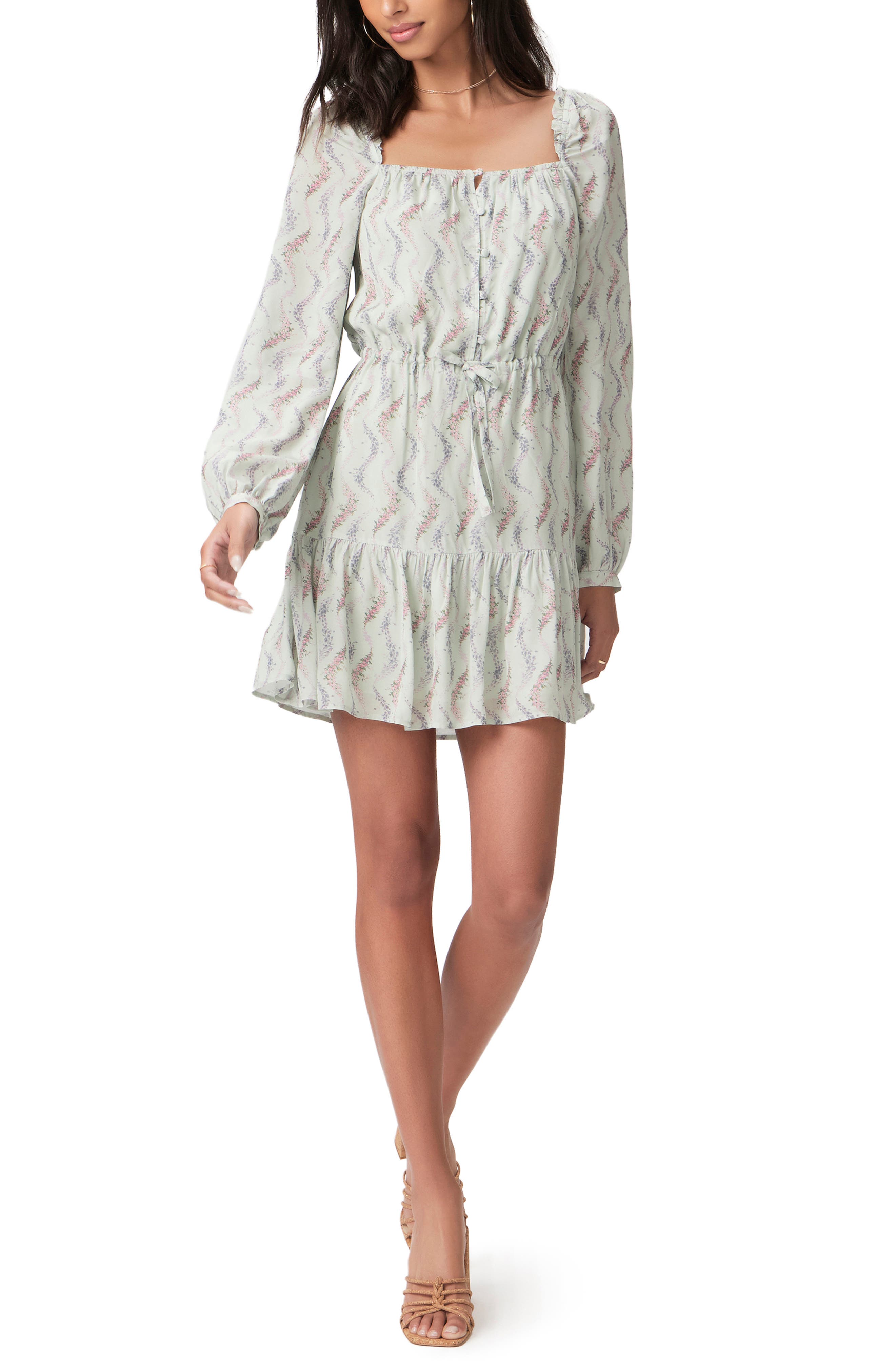 PAIGE Marjie Floral Long Sleeve Minidress
