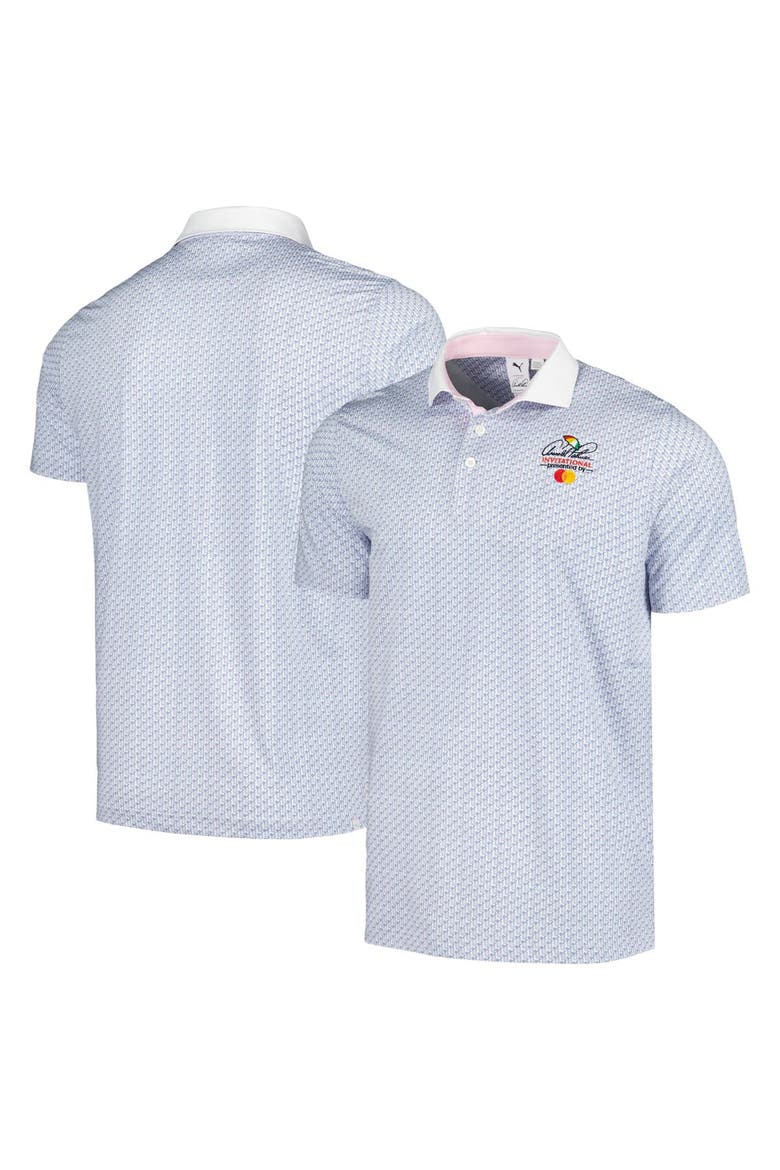 Men's Puma White Arnold Palmer Invitational Iced Tea MATTR Polo, Main, color, White