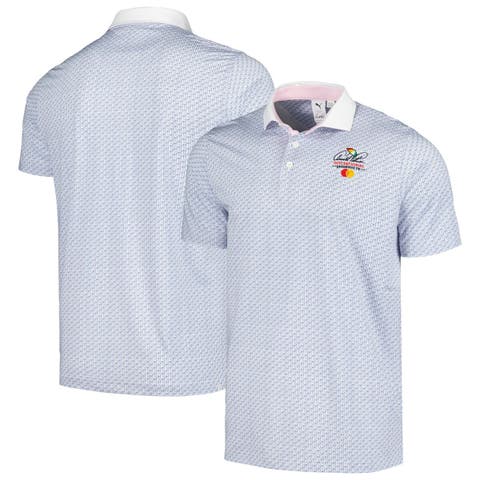 Men's Puma White Arnold Palmer Invitational Iced Tea MATTR Polo