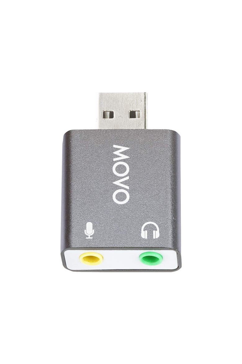 USB-AC1 TRRS Mic. to USB 2.0 Sound Card Adapter, Main, color, Black