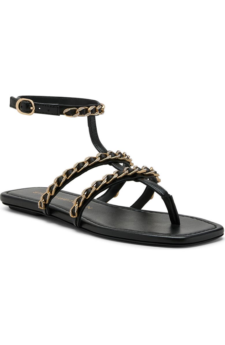 Stuart Weitzman Soluxe Crystal Sandal, Main, color,