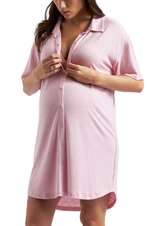 Ripe Maternity Dreamy Night Shirt In Pink